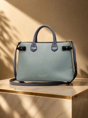Authentic Burberry Banner Leather Satchel Bag LC250-022026